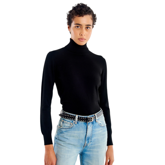 44008F - VICOLO HIGH NECK NERO