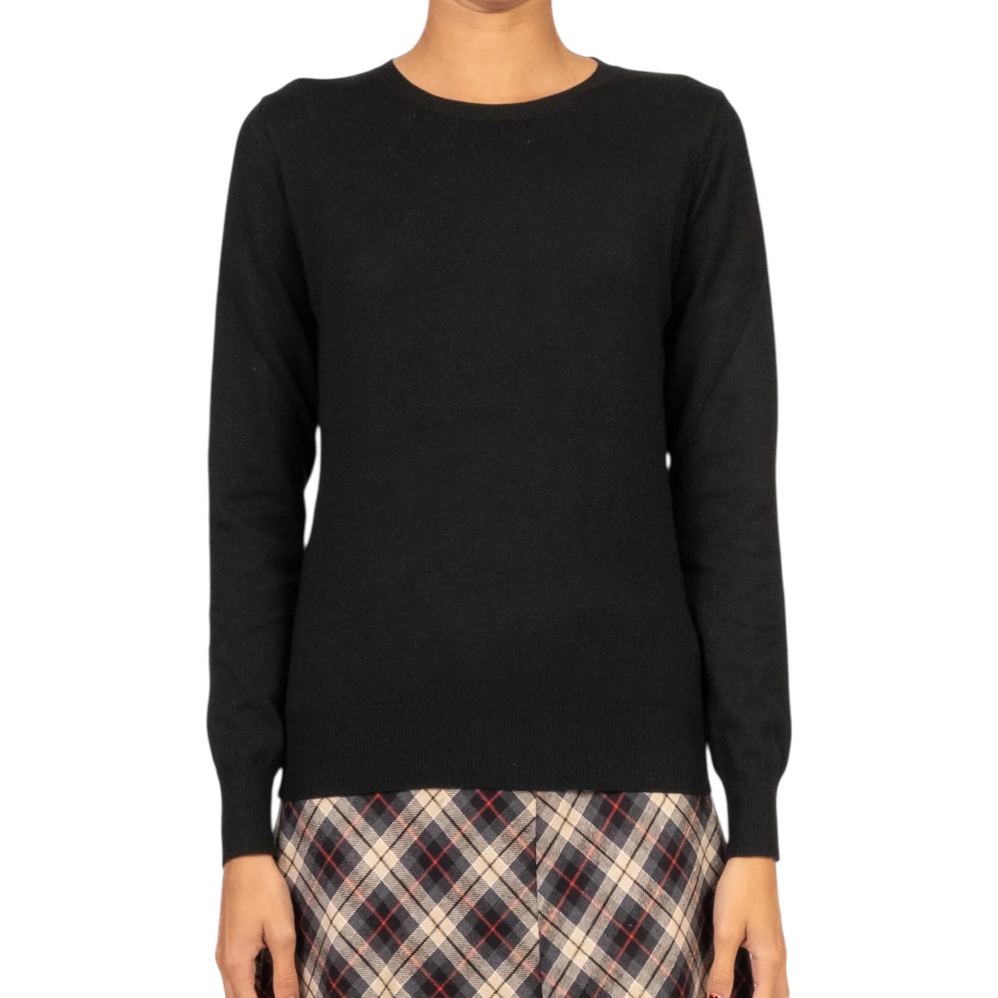 44011F - VICOLO MAGLIA GIROCOLLO NERO