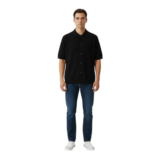 546443 - BECOME CAMICIA M_M SUITE NERO