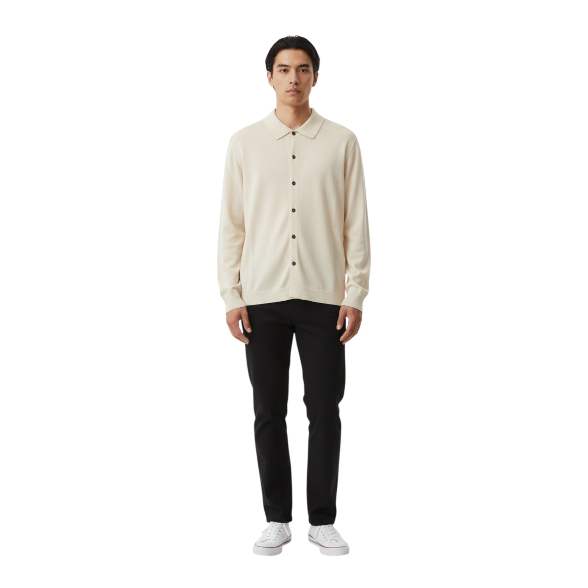 546490 - BECOME CAMICIA CARDIGAN SABBIA