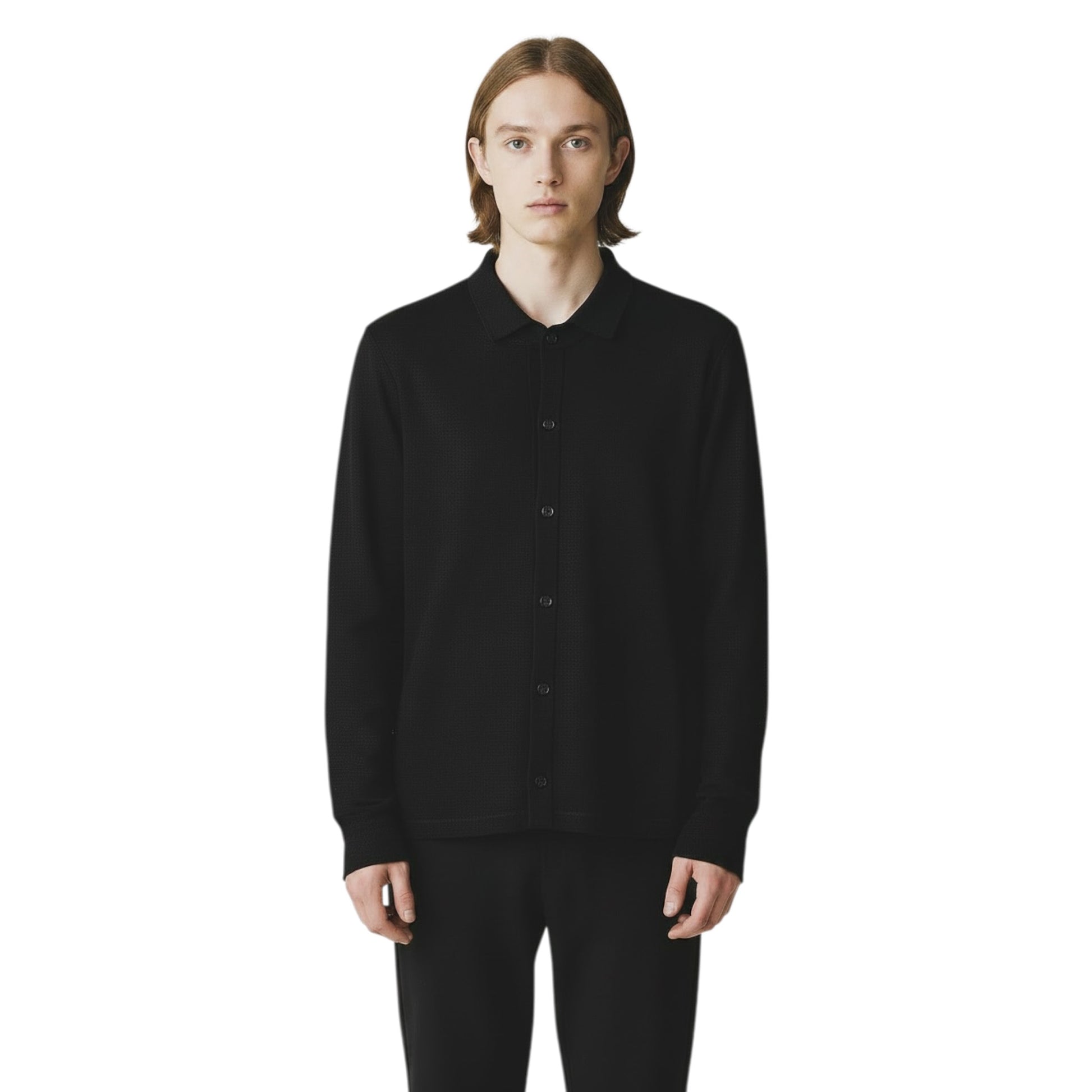 876108 - MORIMATI CAMICIA M_L NET NERO