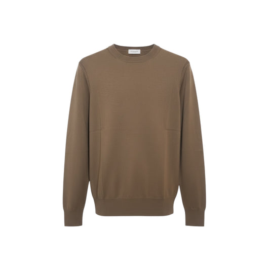 A001 - PAOLO PECORA MAGLIA RASATA TORTORA