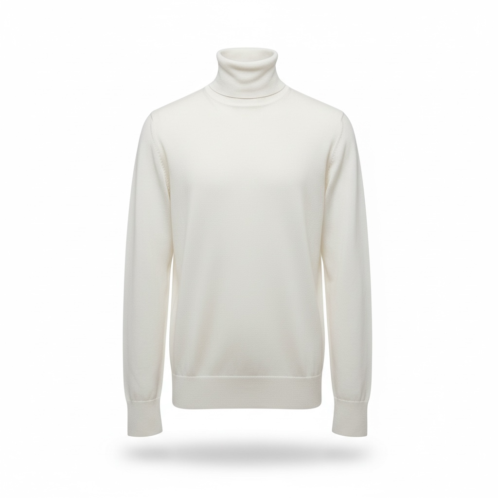 A003  - PAOLO PECORA MAGLIA LUPETTO PANNA