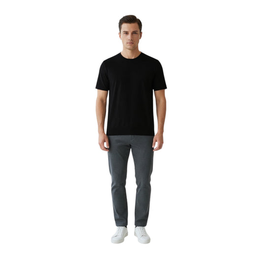 A010 - PAOLO PECORA MAGLIA M_M SILK NERO