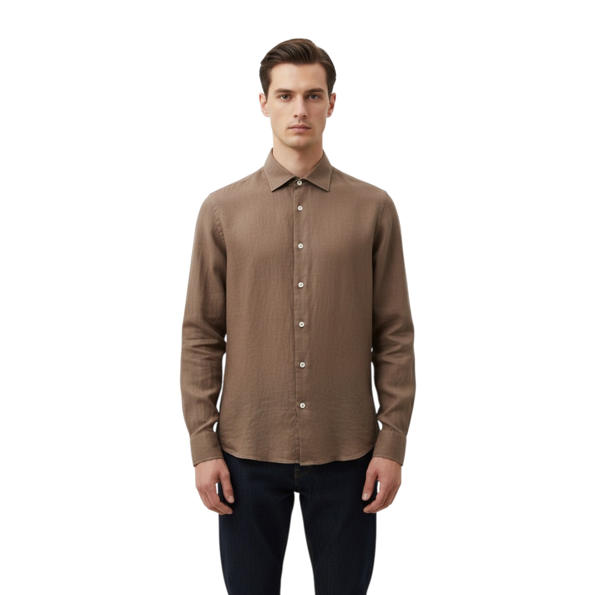 ADAM03 - ALESSANDRO LAMURA CAMICIA ISCHIA FANGO