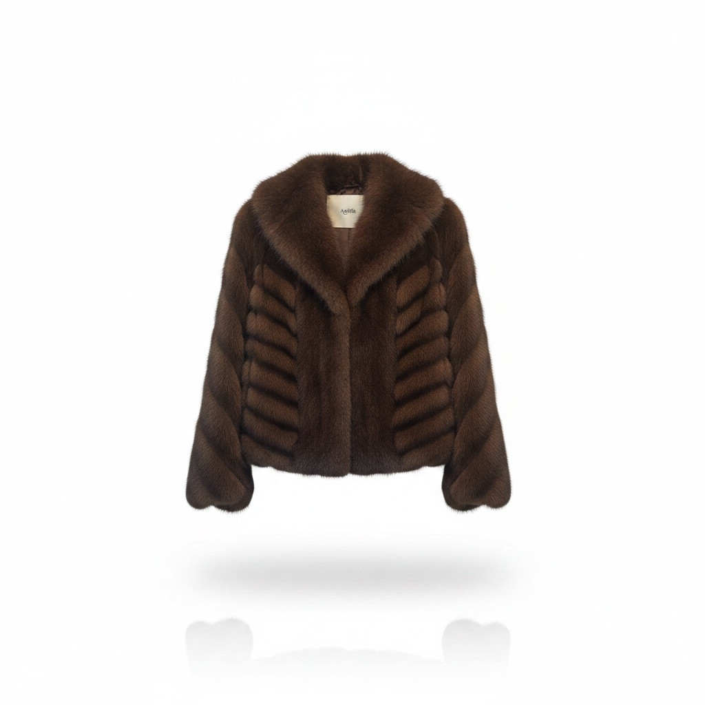 AN-TOSCANA - ANITIE KIMONO ECOPELLE LASER MARRONE