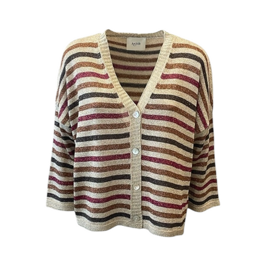 Anitiè - Cardigan Righe Lurex