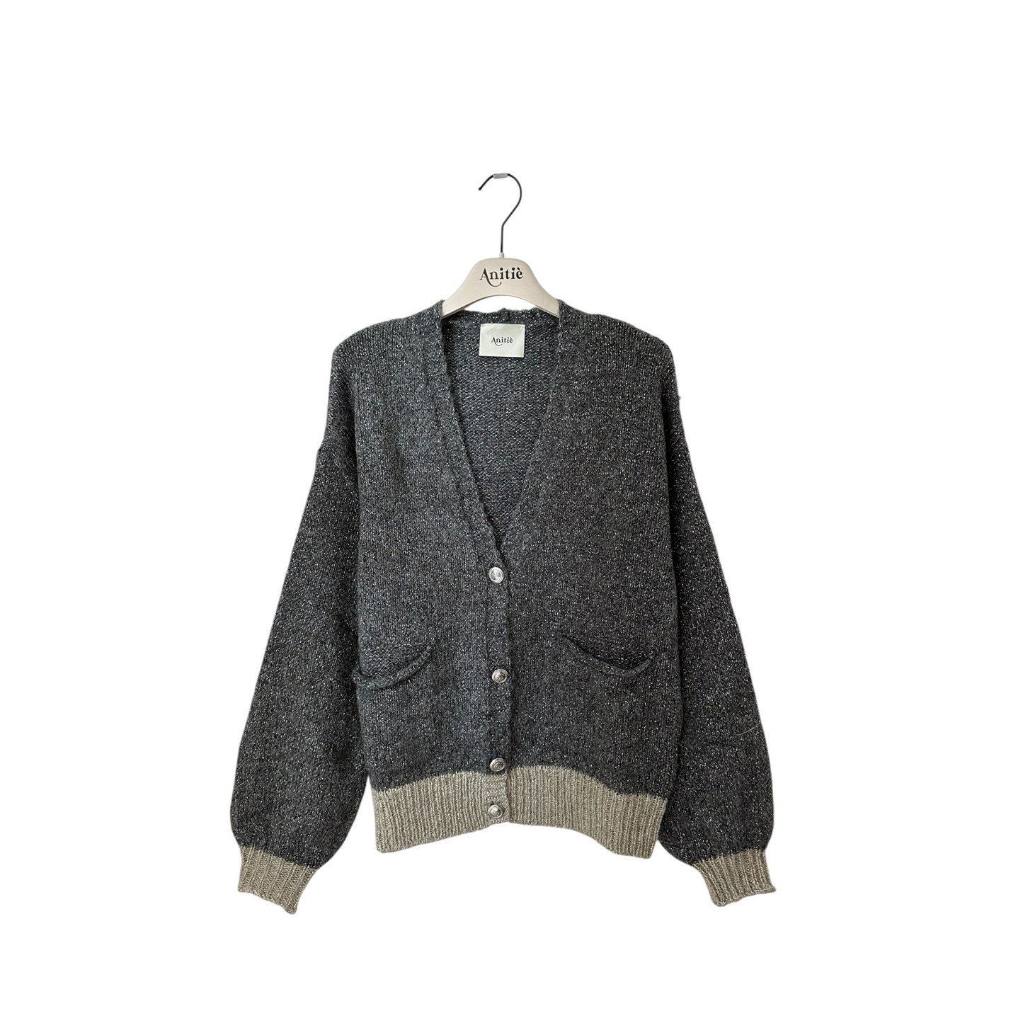 AND78724 - Anitiè - Giacca Lurex Grigio