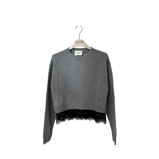 AND80701  Anitiè - Maglia Pizzo Grigio