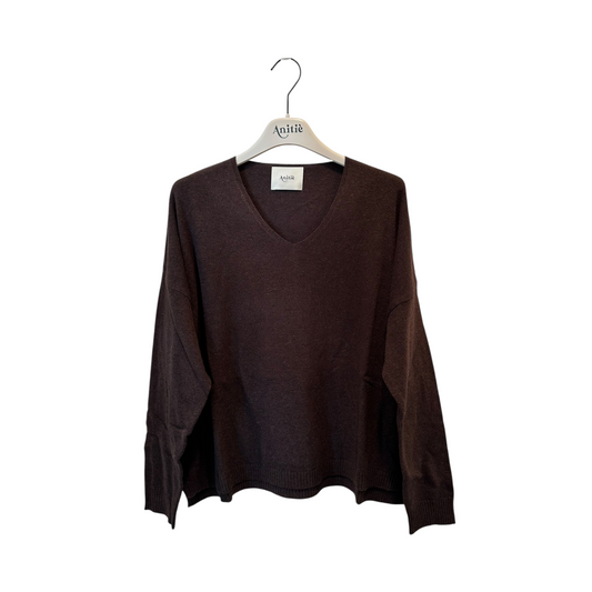 AND81008_MARRONE - Anitiè - Maglia Cachemire