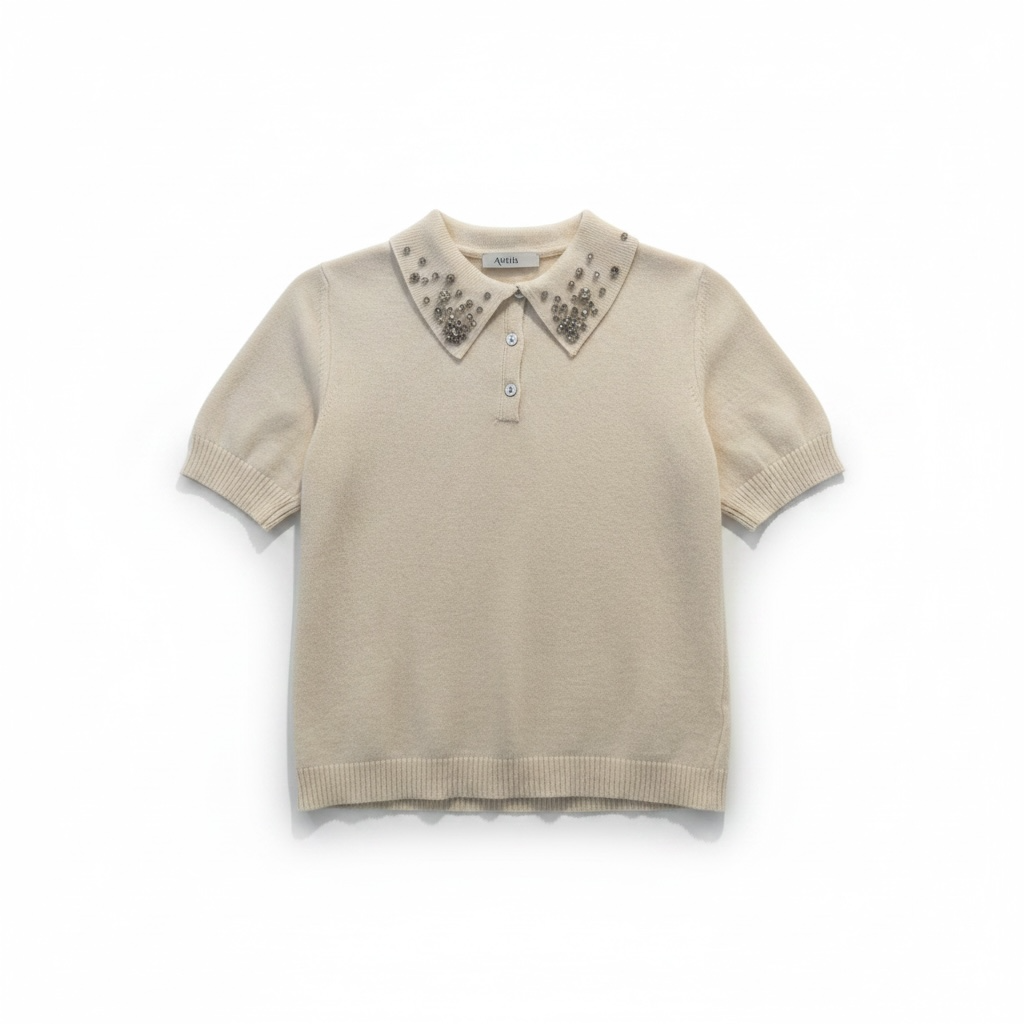 AND82134 - ANITIE MAGLIA CON APPLICAZIONI BURRO