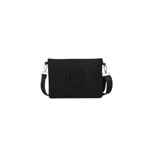 La Fille des Fleurs - Borsello Alladdin in neoprene con tracolla nero