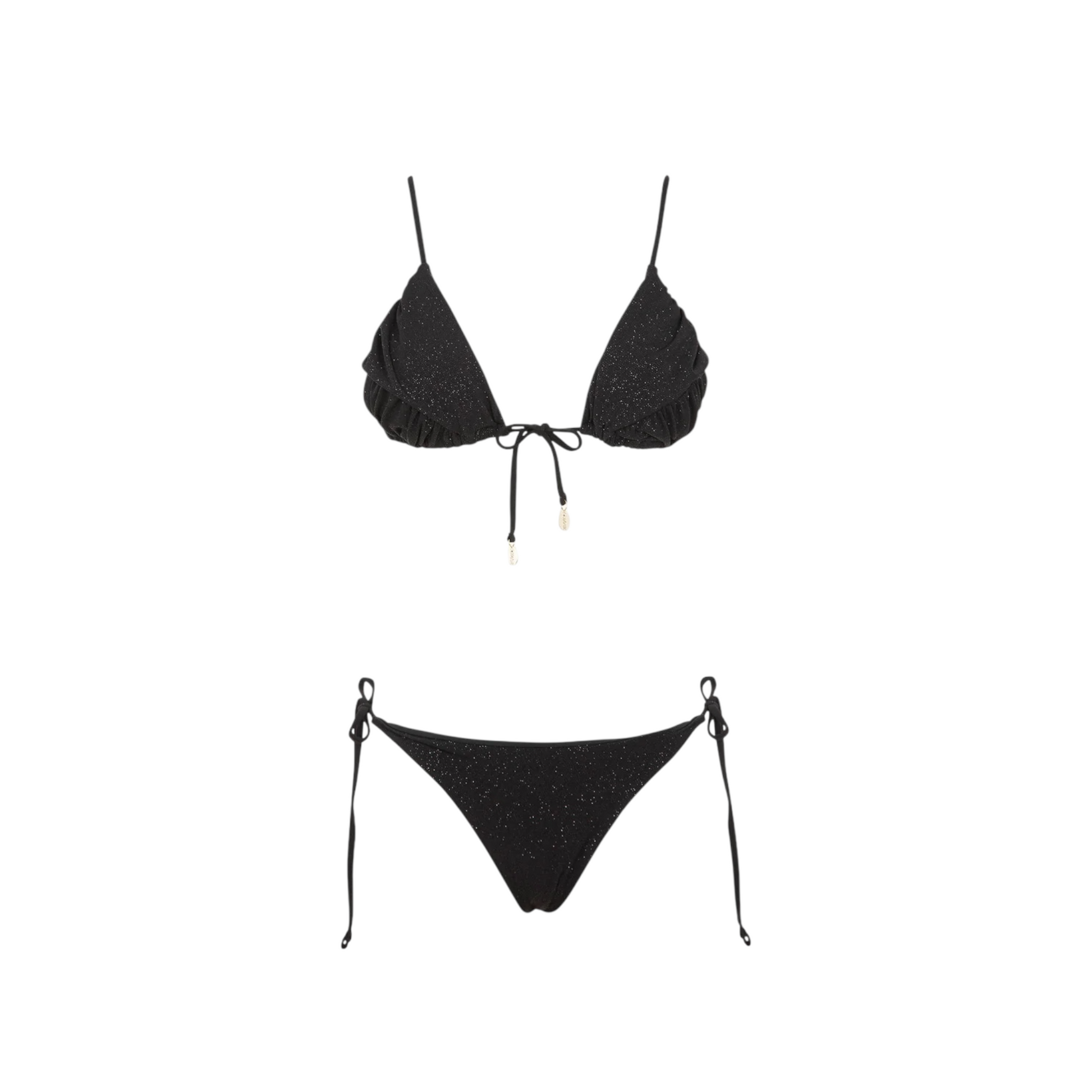 BKCA0010 - Cotazur Bikini Triangolo Glitter Nero