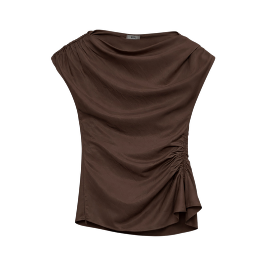BL206 - JIJIL BLUSA BRAPPEGGIO moro