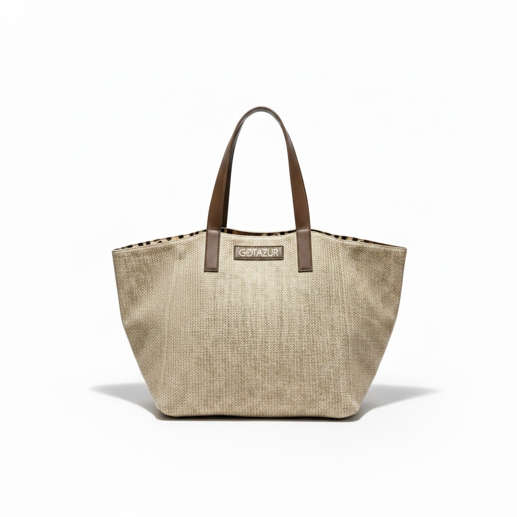 BSC61193 - COTAZUR BEACH BAG REVERSIBILE BEIGE MACU