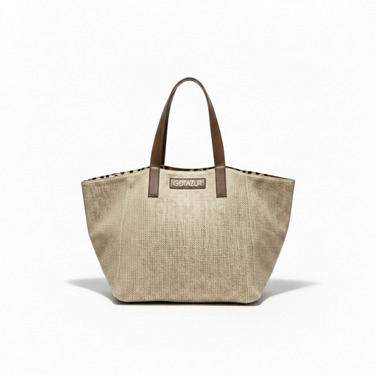 BSC61193 - COTAZUR BEACH BAG REVERSIBILE BEIGE MACU