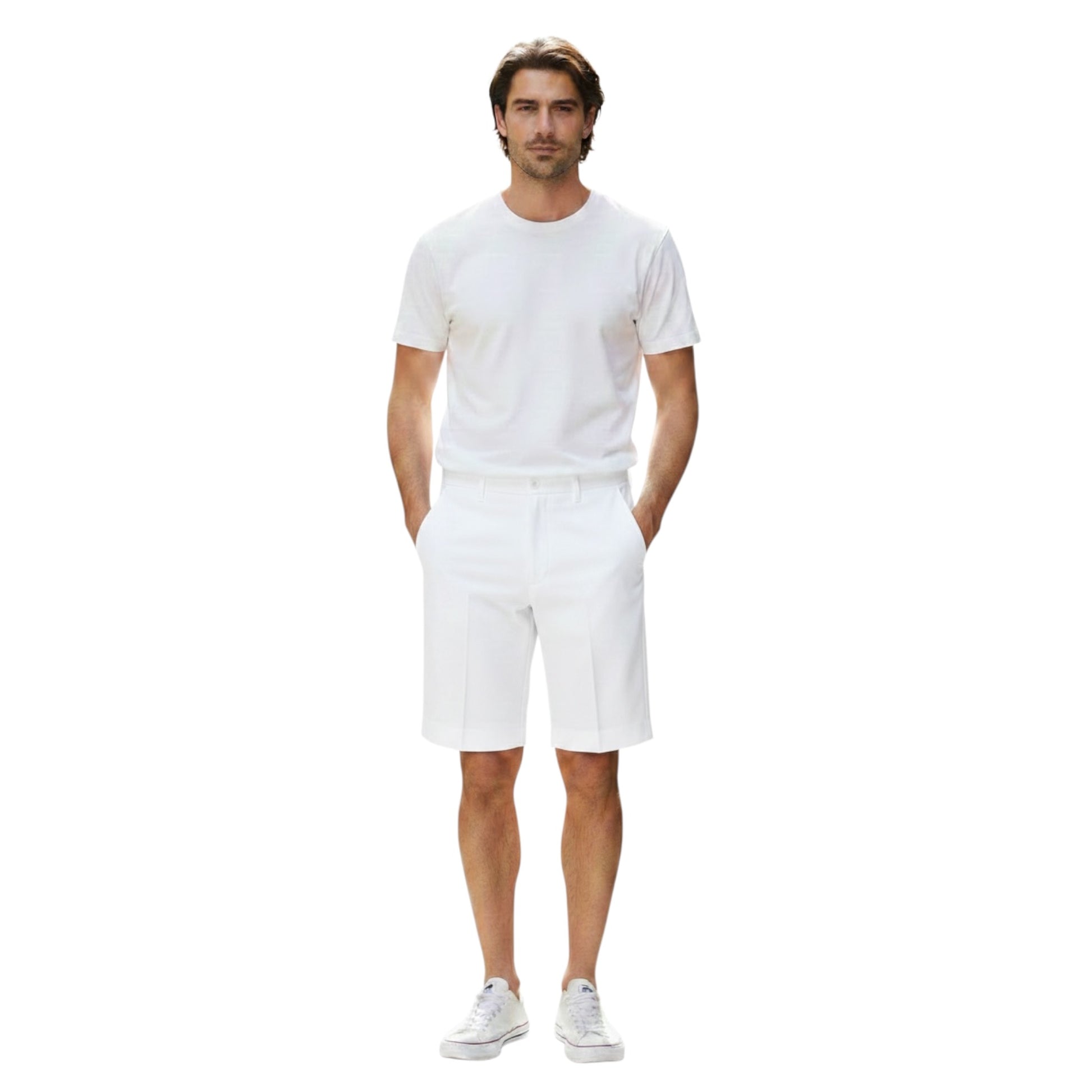 C101 - HYPS BERMUDA MOLFETTA BIANCO