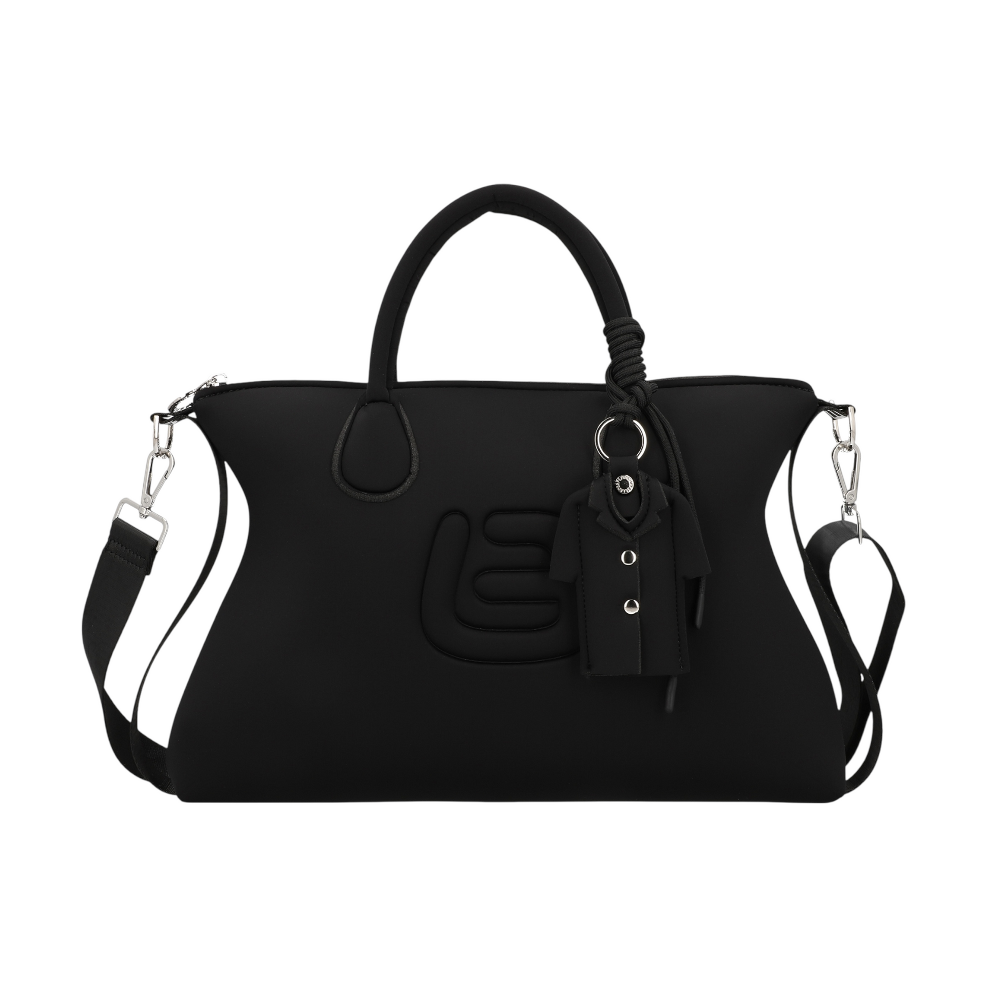La Fille des Fleurs - Borsa Caracas Med in neoprene nero
