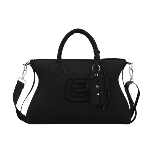 La Fille des Fleurs - Borsa Caracas Med in neoprene nero