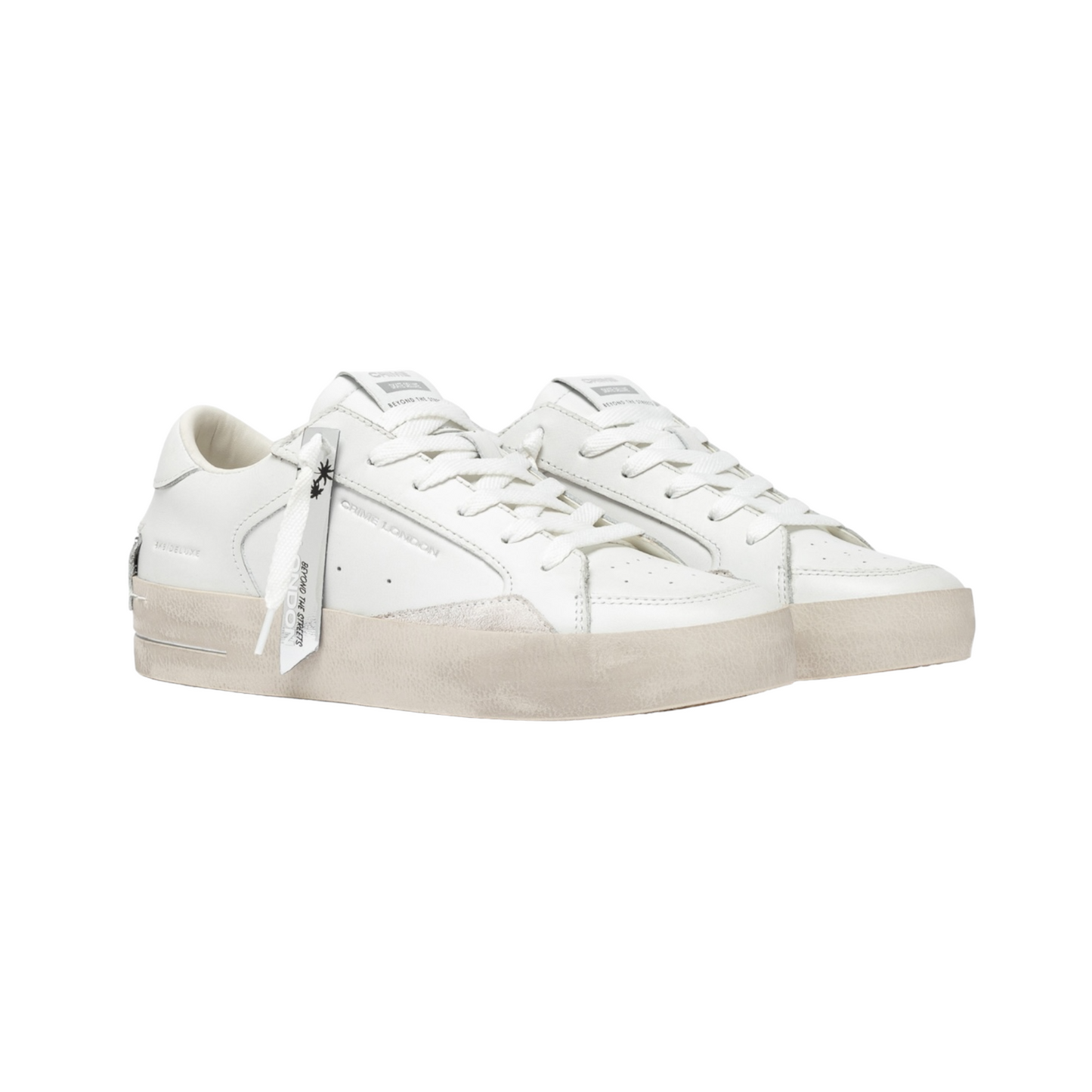 Crime London - Sneakers SK8 Deluxe Vanilla White