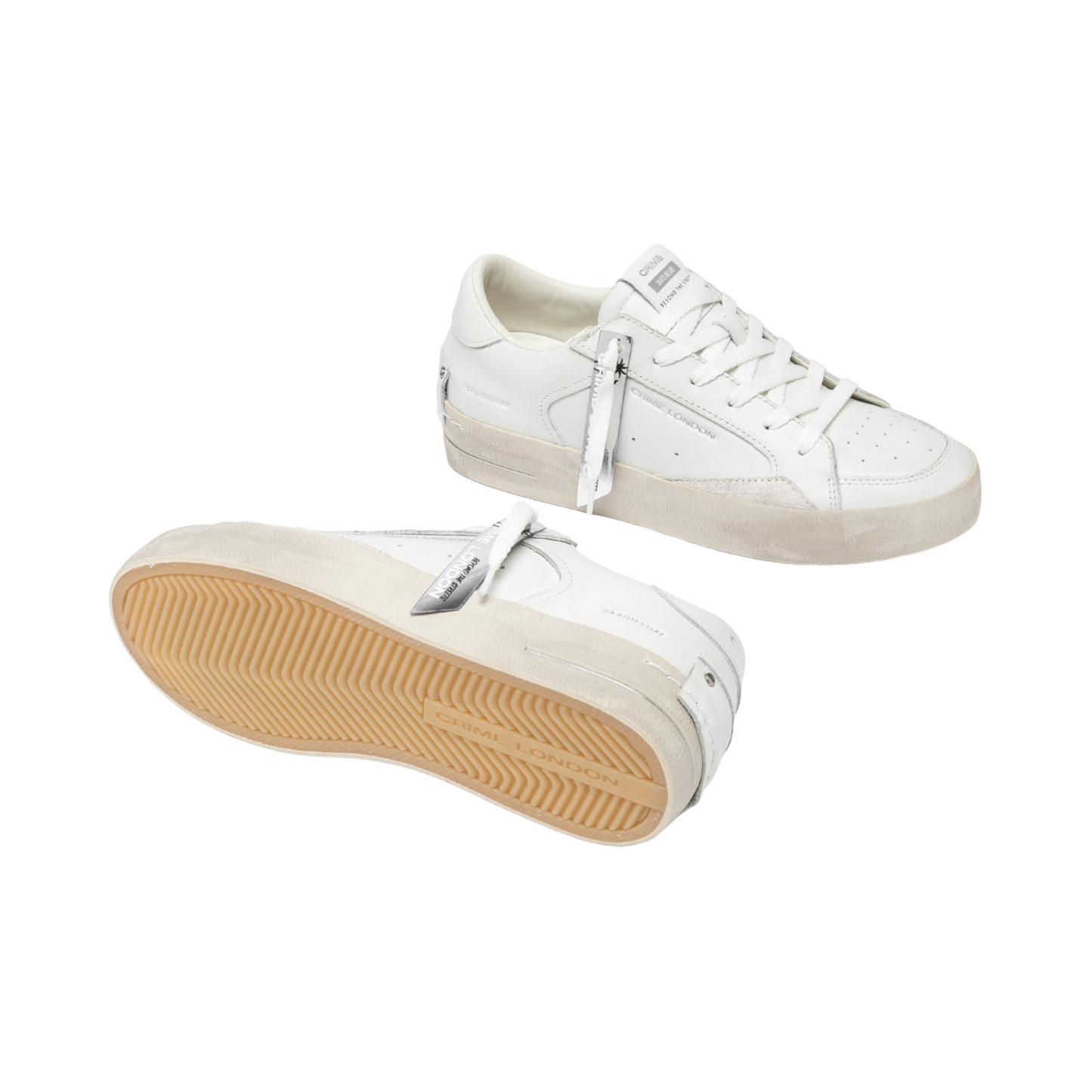 Crime London - Sneakers SK8 Deluxe Vanilla White