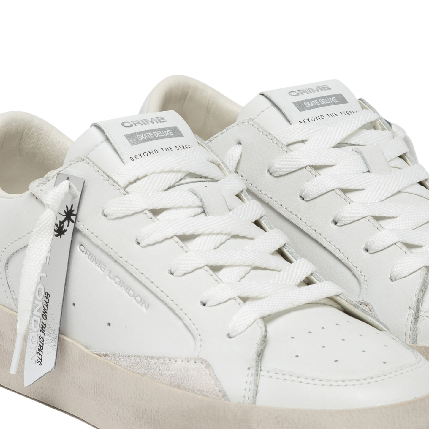 Crime London - Sneakers SK8 Deluxe Vanilla White