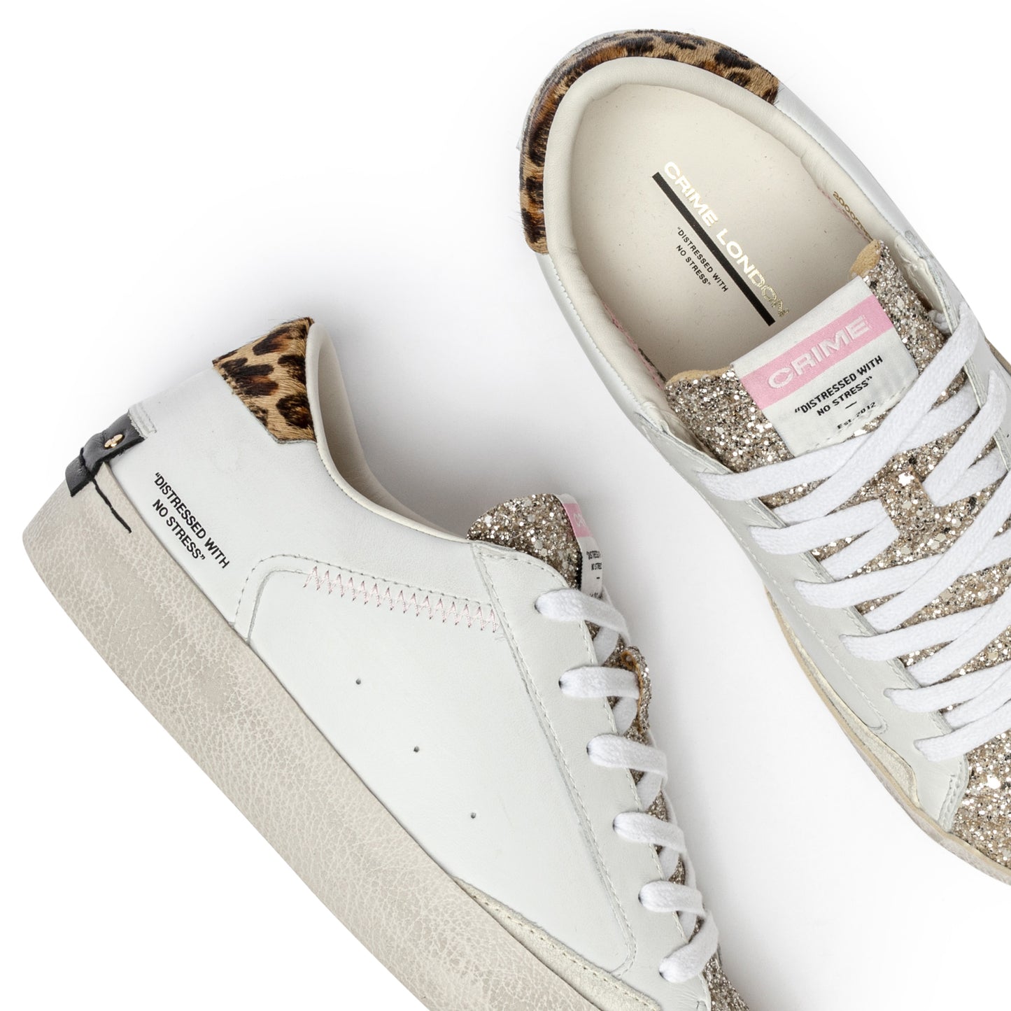 Crime London - Sneakers Distressed Glitter Glaze