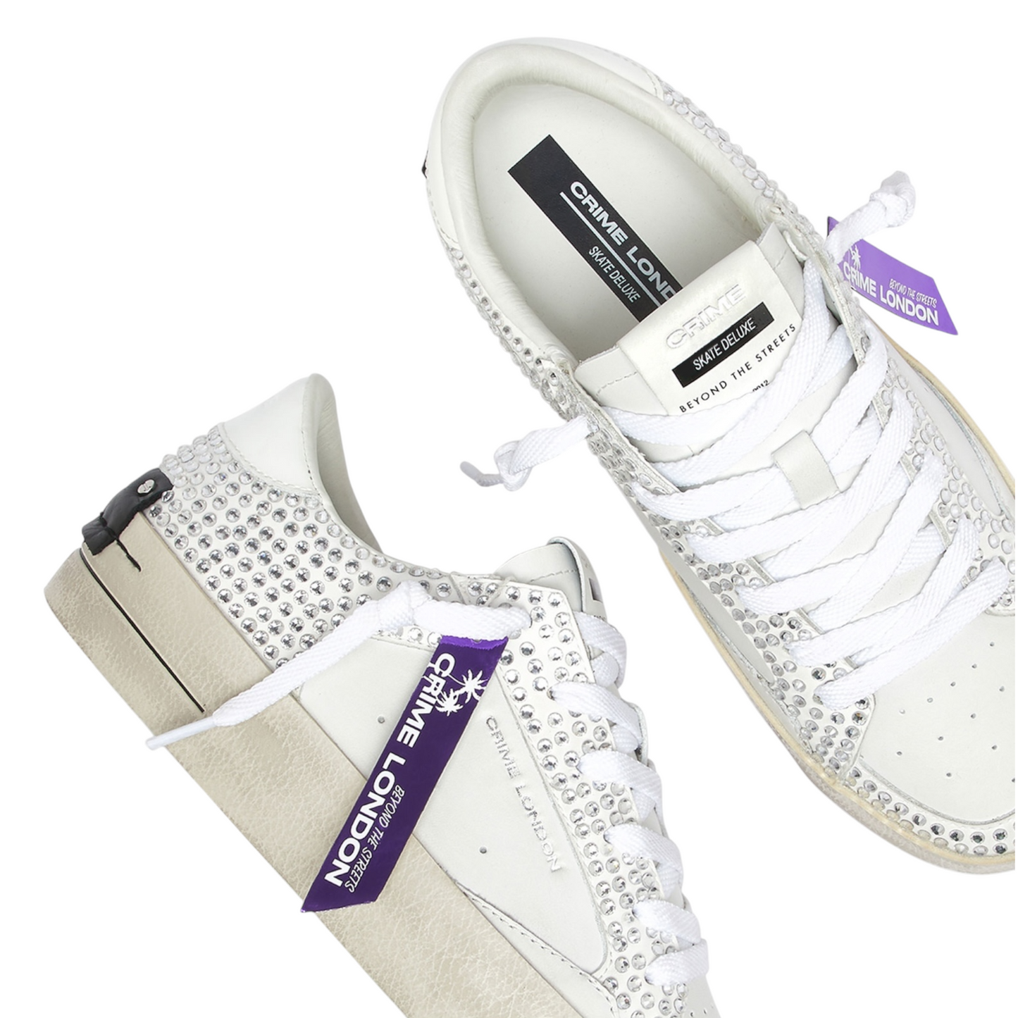 Crime London - Sneakers Sk8 Deluxe Bejeweled