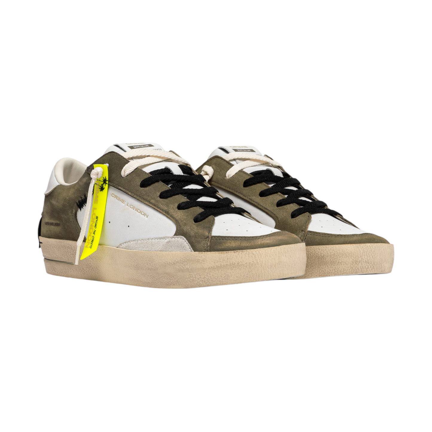 Crime London - Sneaker Sk8 Deluxe Green Grime