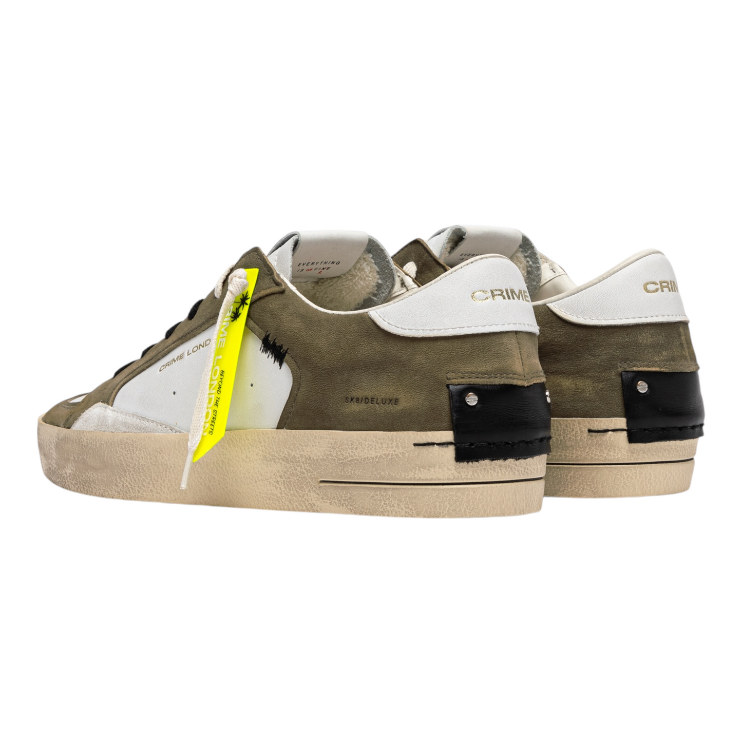 Crime London - Sneaker Sk8 Deluxe Green Grime