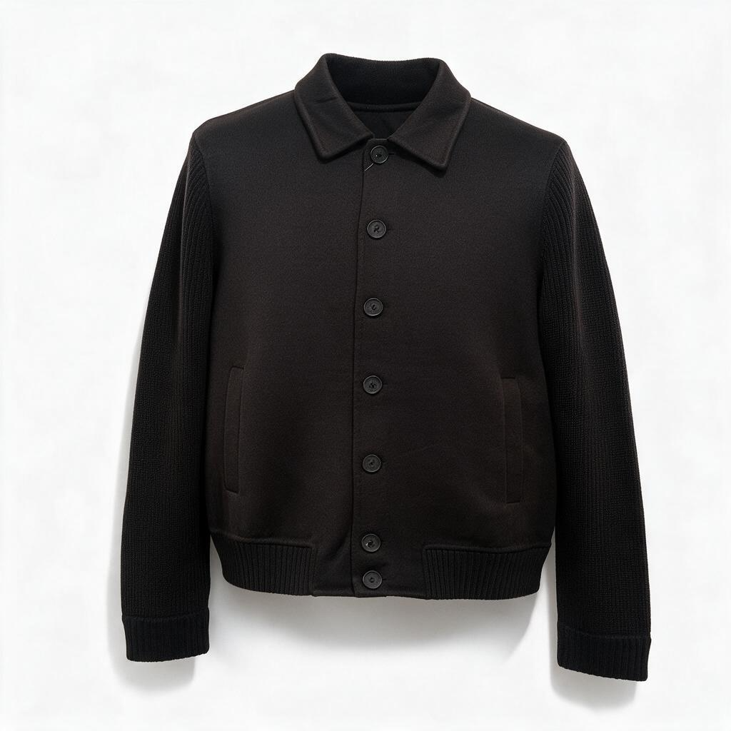 DA127J010 - DANIELE ALESSANDRINI GIUBBINO WOOL NERO