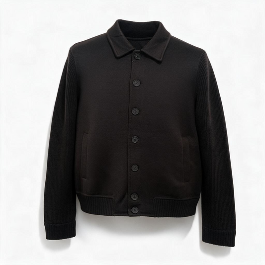 DA127J010 - DANIELE ALESSANDRINI GIUBBINO WOOL NERO