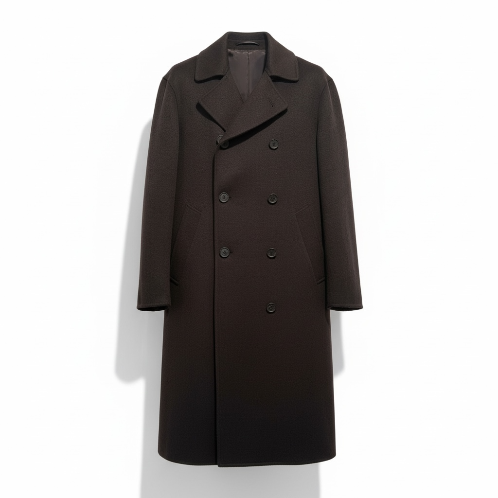 DA127K001 - DANIELE ALESSANDRINI CAPPOTTO WOOL NERO