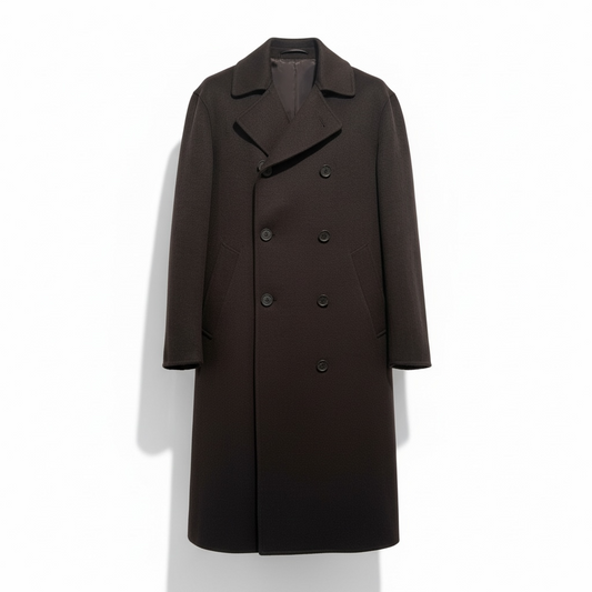 DA127K001 - DANIELE ALESSANDRINI CAPPOTTO WOOL NERO