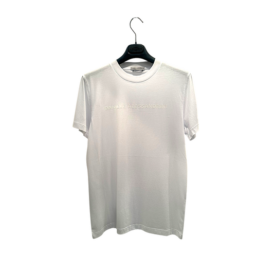 DA1FW26T013 - DANIELE ALESSANDRINI T-SHIRT LOGO WHITE