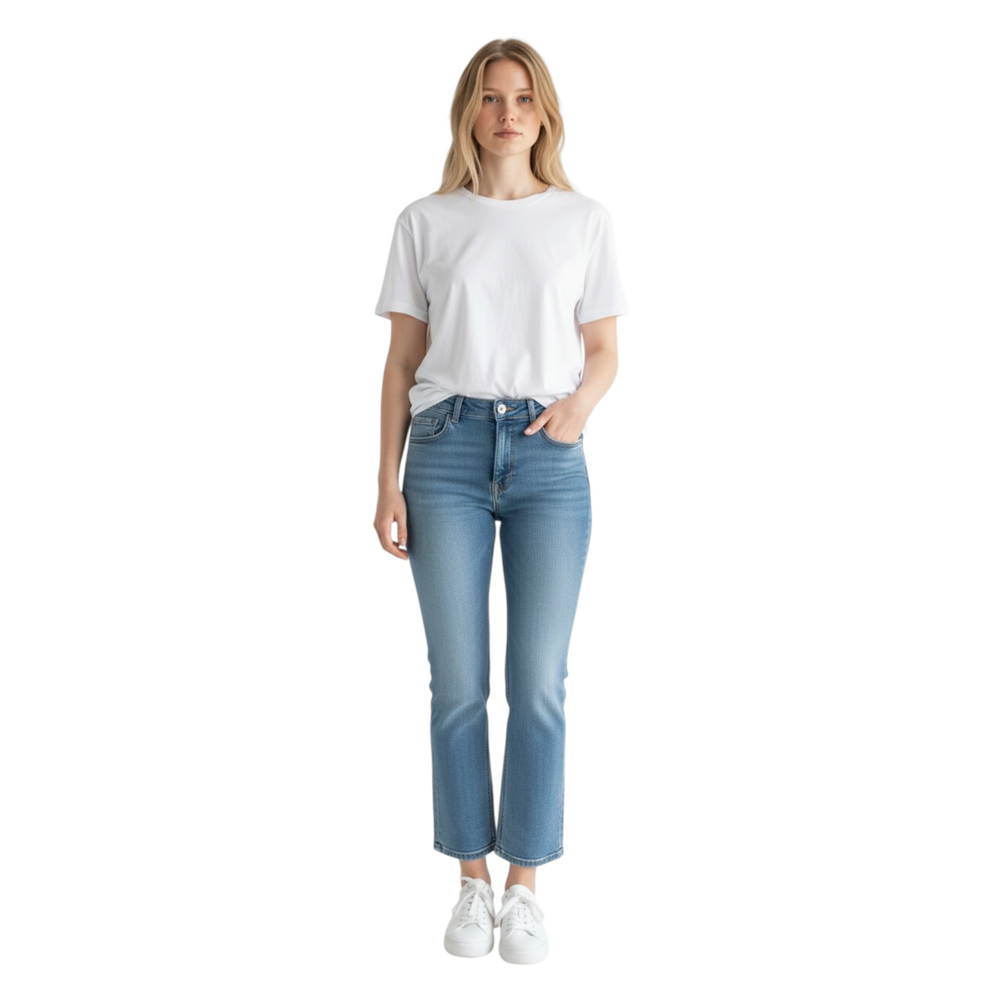 DAB5022 - VICOLO JEANS GISELE BOOTCUT DENIM CHIARO
