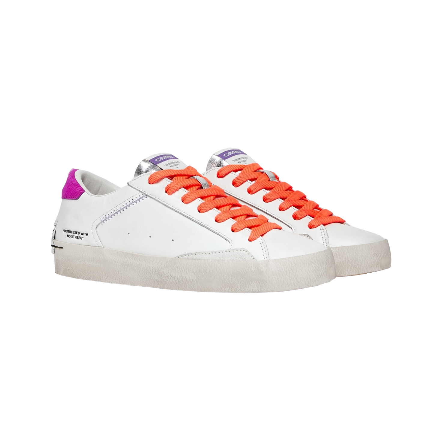 Crime London - Sneakers Distressed Pink Paloma