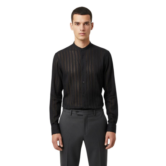 DUCL0018 - DANIELE ALESSANDRINI CAMICIA COMMANDER NERO
