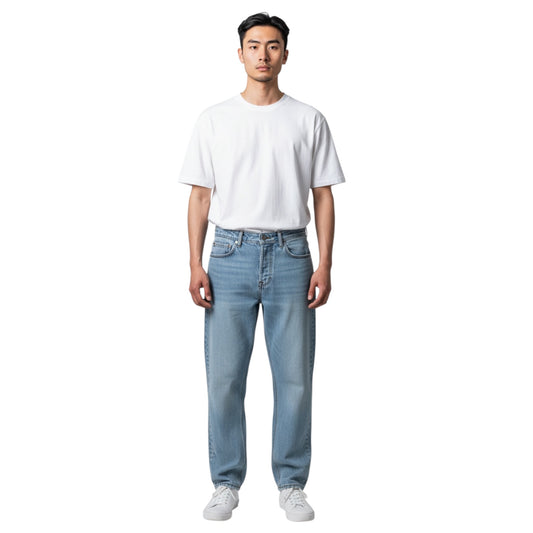 DUDL0003 - DANIELE ALESSANDRINI JEANS LOOSE 2603 LIGHT BLU