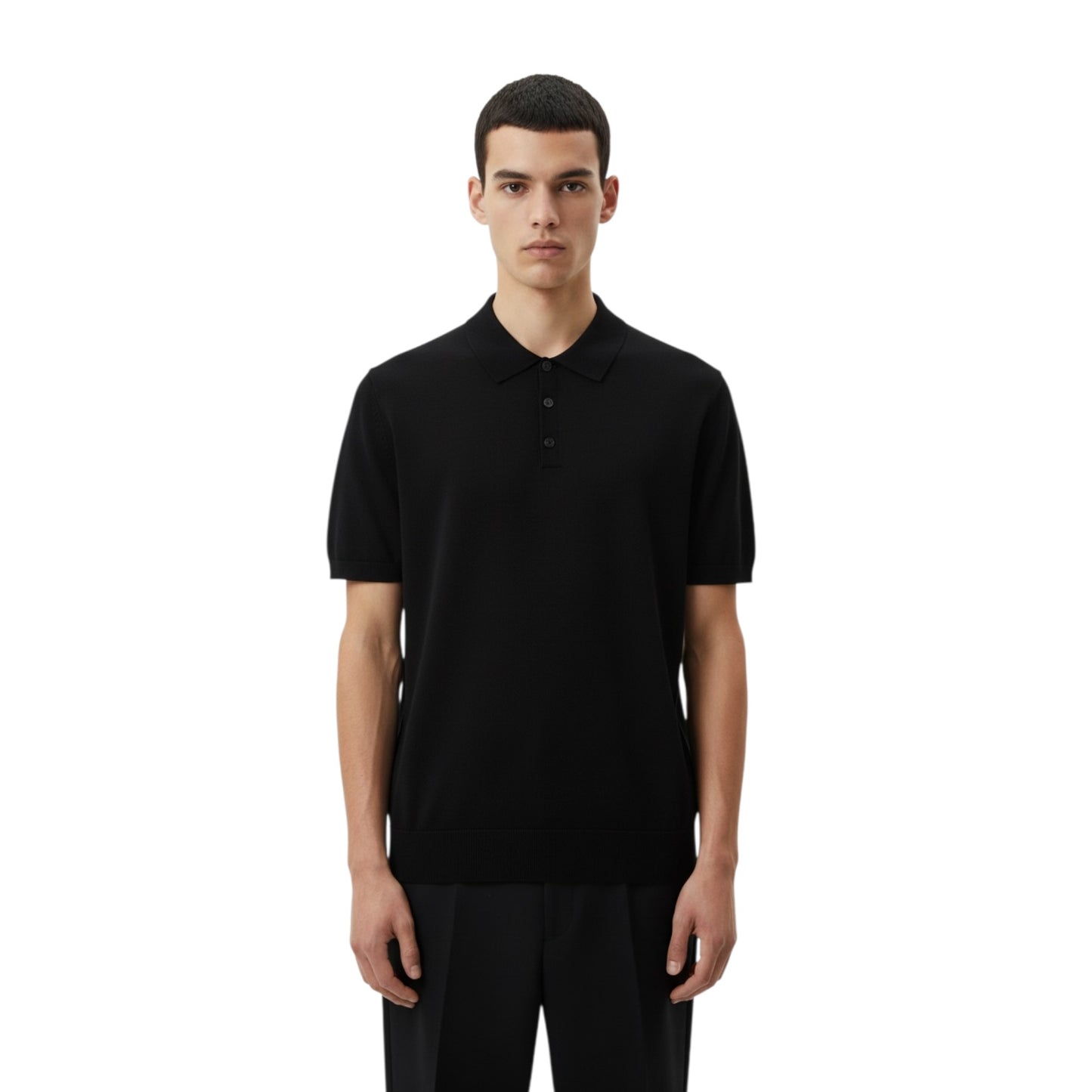 DUMC0010 - DANIELE ALESSANDRINI POLO SILK NERO