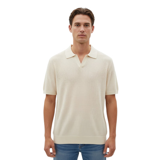 DUMC0014 - DANIELE ALESSANDRINI POLO TRAFORATA SABBIA