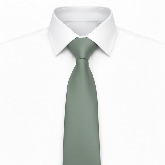 DURC0009 - DANIELE ALESSANDRINI CRAVATTA SOTTILE VERDE SALVIA