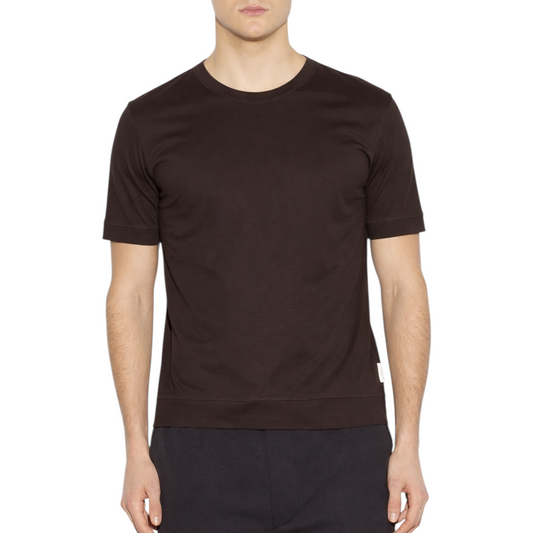 F011 - PAOLO PECORA T-SHIRT SCOZIA 26 MORO