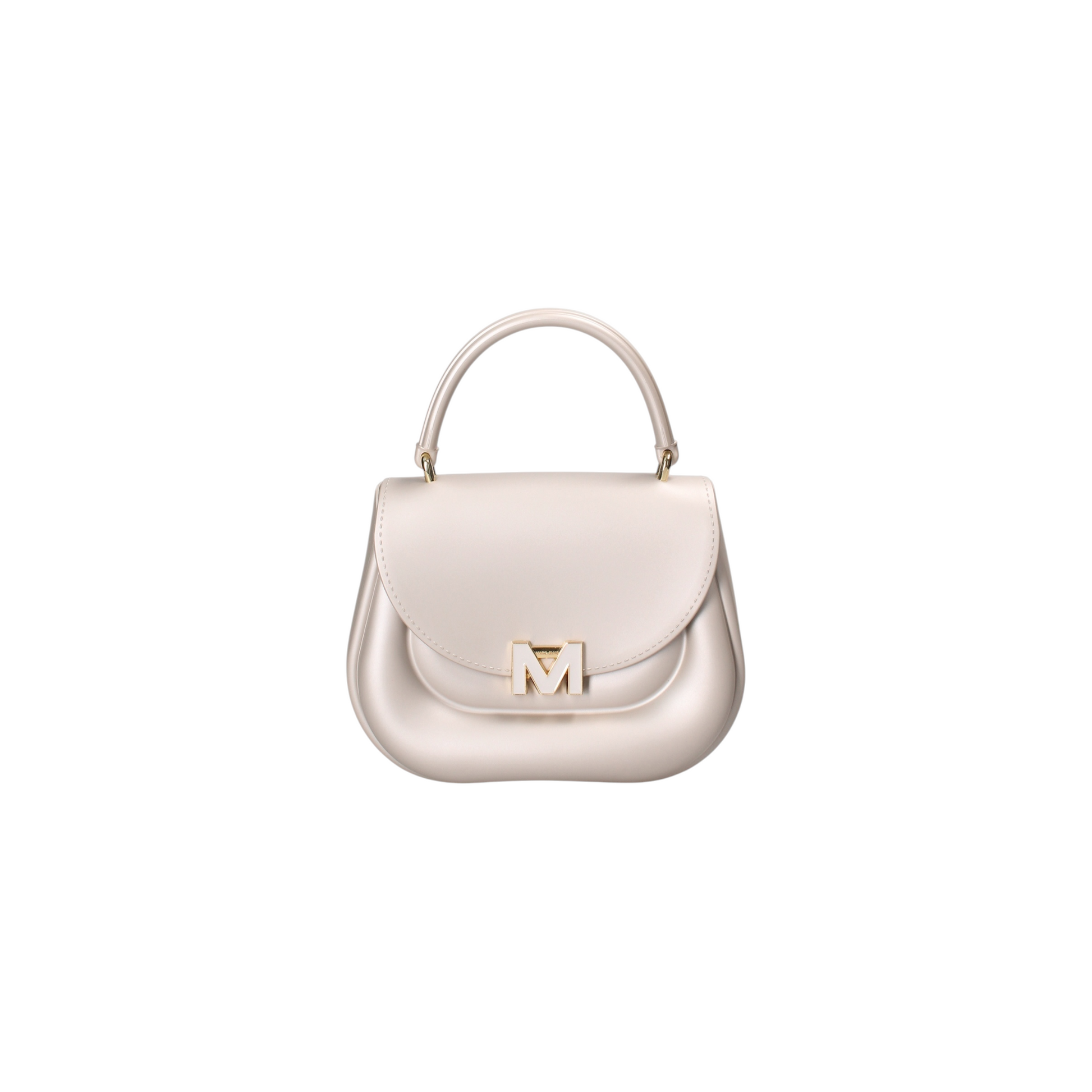 MARC ELLIS BORSA FLAT JELLY TAUPE LIGHT GOLD
