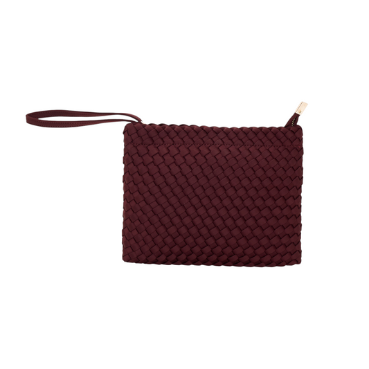 LA FILLE DES FLEURS BORSELLO FREYA WOVEN BURGUNDY