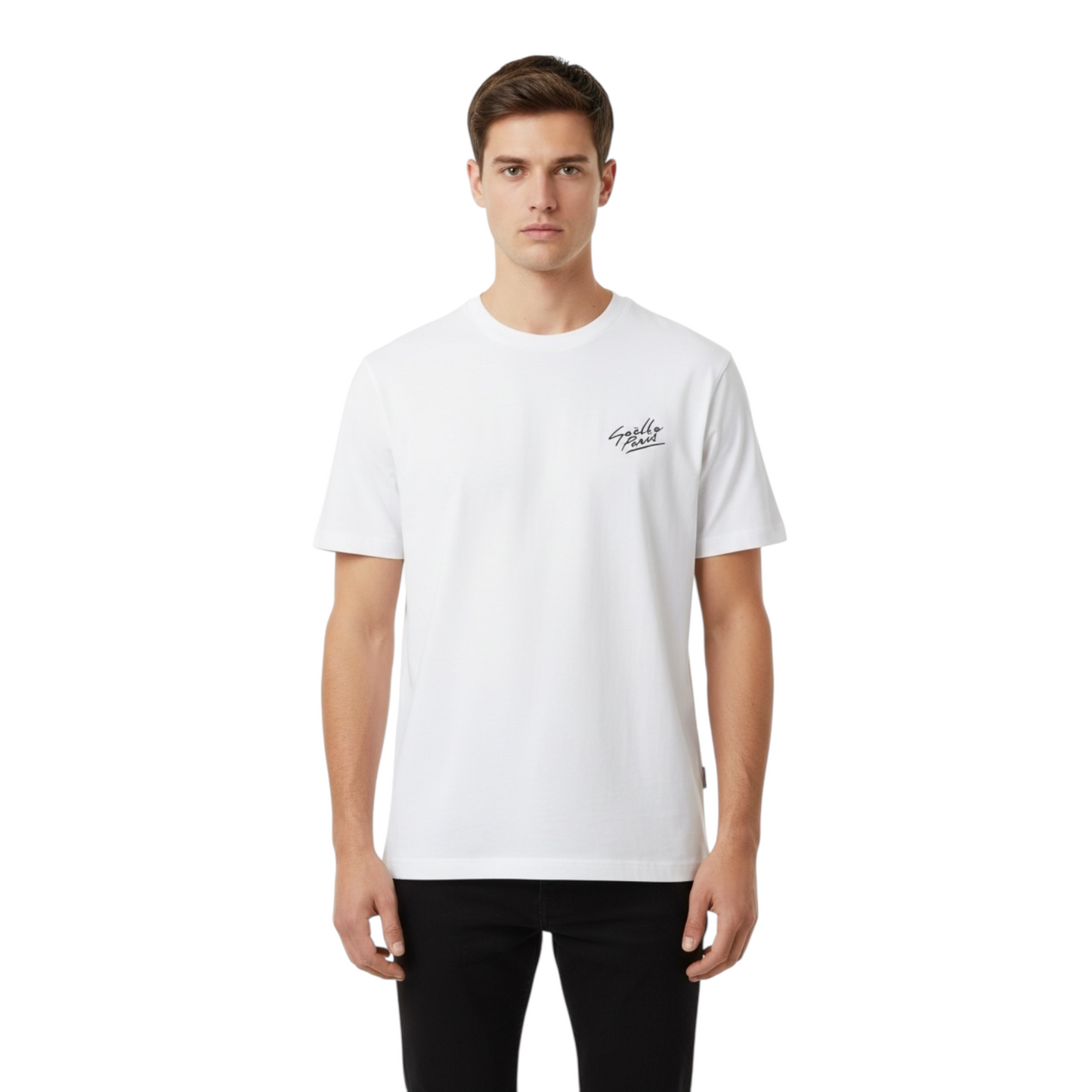 GAABM01689 - GAELLE PARIS UOMO T-SHIRT BASIC BIANCO