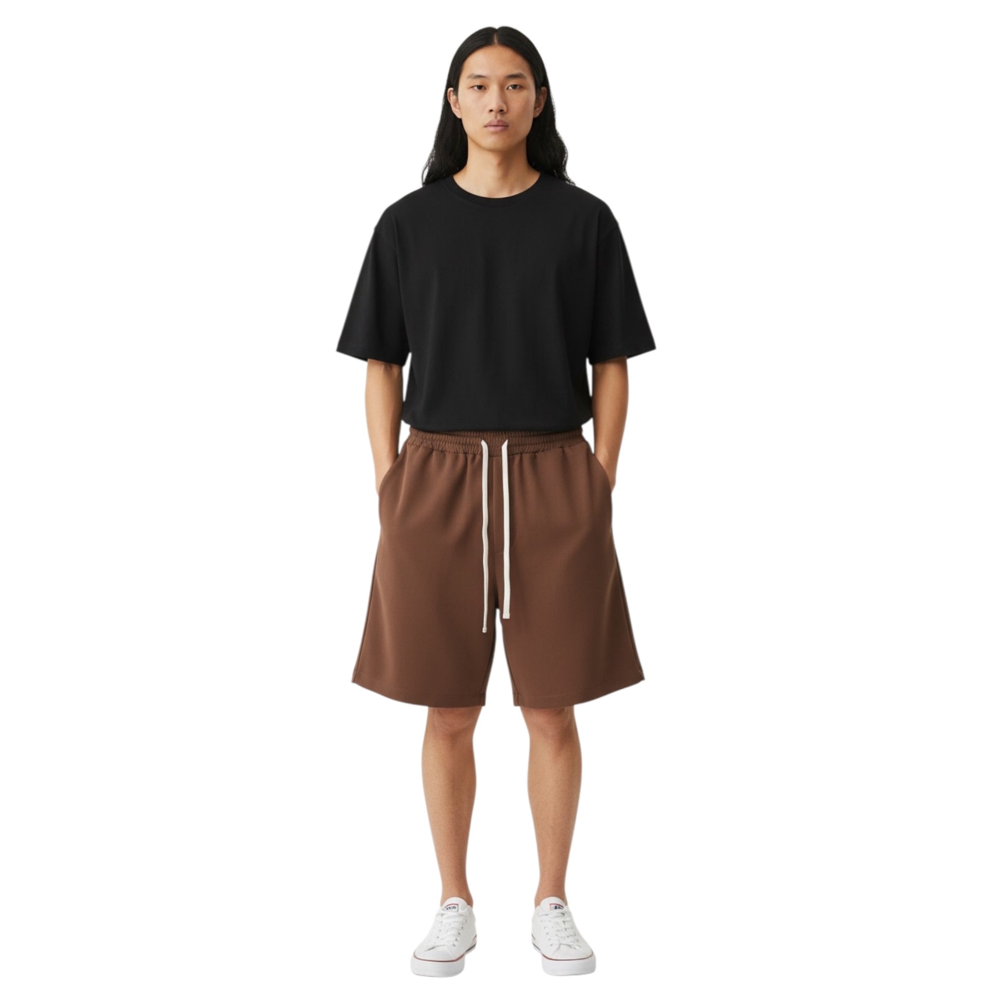 GAABM01804 - GAELLE SHORTS RELAXED MOKA