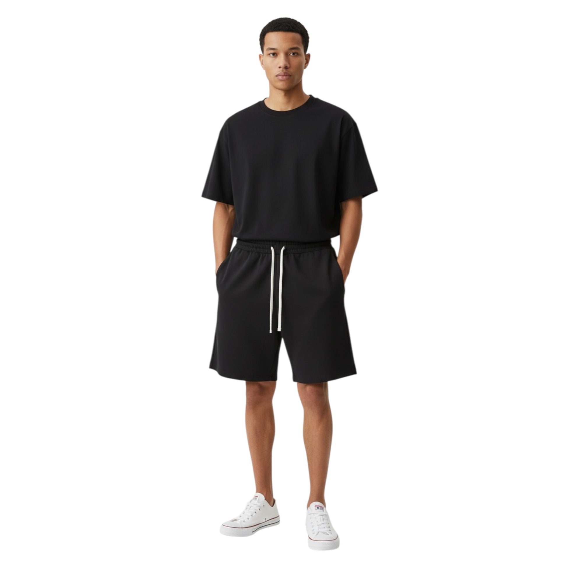 GAABM01804 - GAELLE SHORTS RELAXED NERO