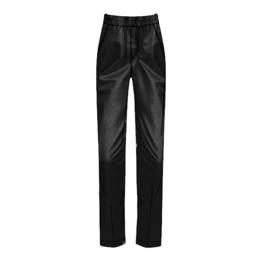 GAABW01189 - GAELLE PARIS PANTALONE JOGGER ECOPELLE