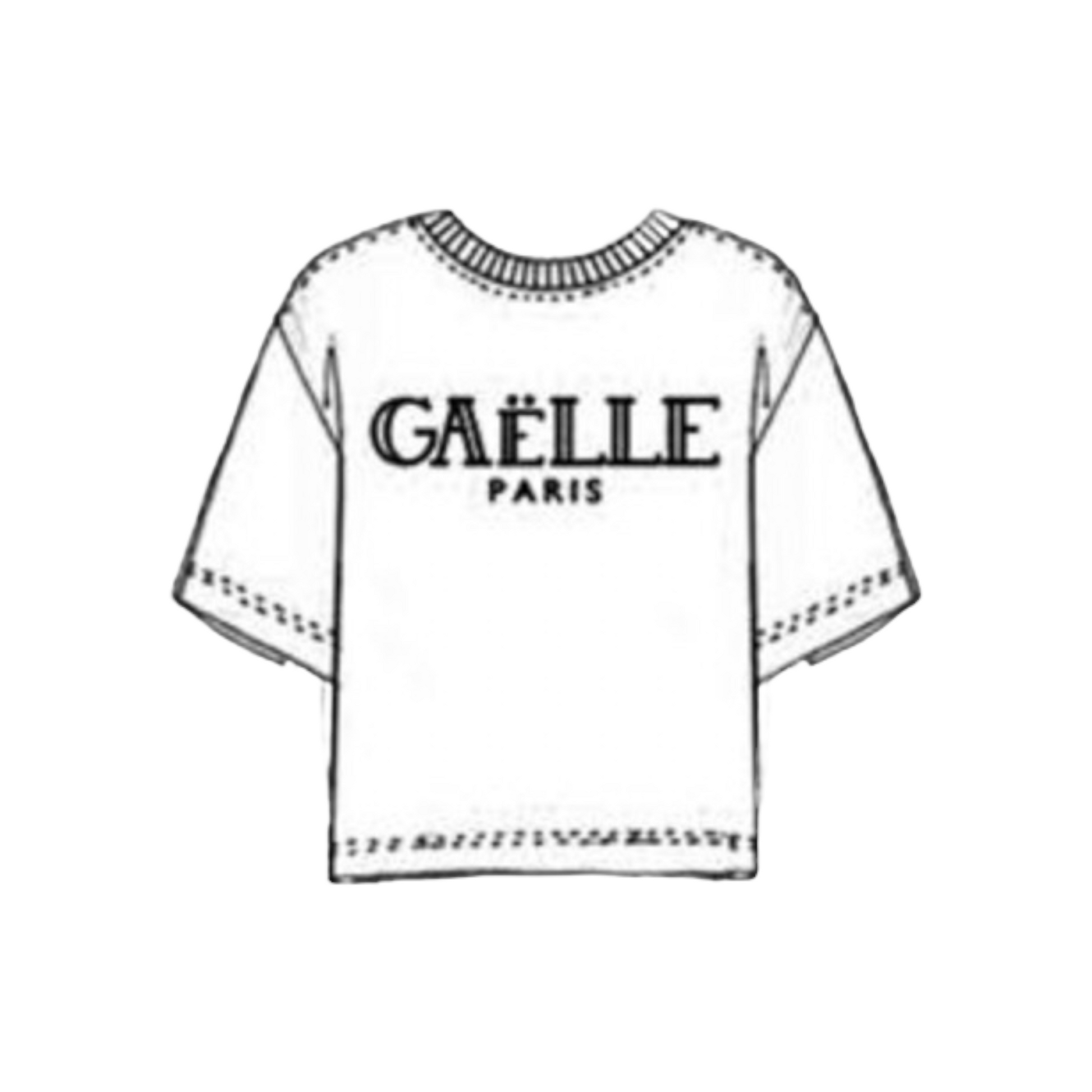 GAABW01212 - GAELLE PARIS T-SHIRT CROPPED